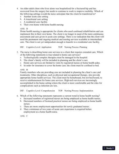 Test Bank for Medical-Surgical Nursing in Canada, 4th Edition - Page 31 preview image