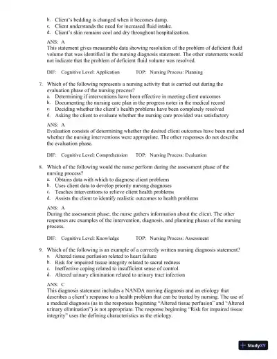 Test Bank for Medical-Surgical Nursing in Canada, 4th Edition - Page 4 preview image