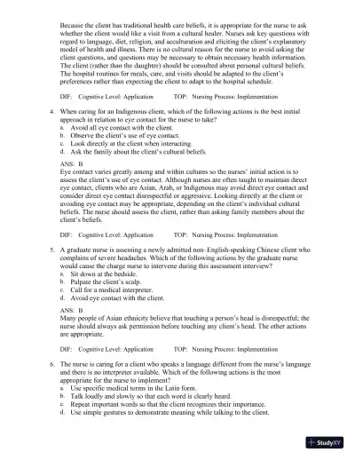 Test Bank for Medical-Surgical Nursing in Canada, 4th Edition - Page 7 preview image