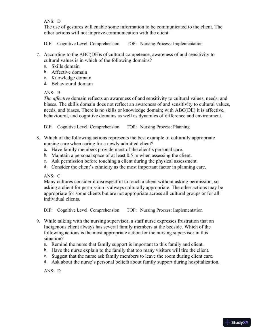 Test Bank for Medical-Surgical Nursing in Canada, 4th Edition, page 8