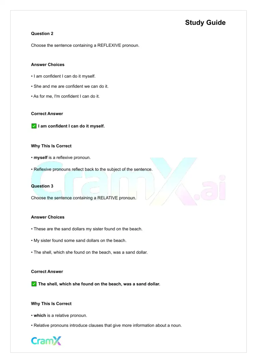 English - Pronoun Word Used in Place of a Noun, page 5