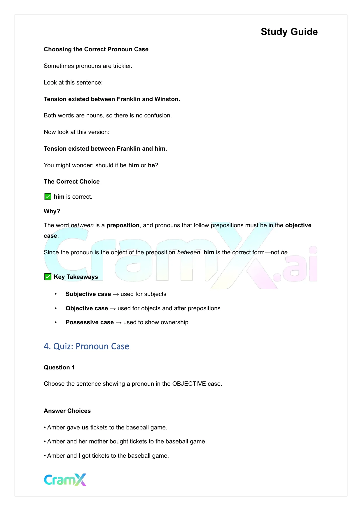 English - Pronoun Word Used in Place of a Noun - Page 9 preview image