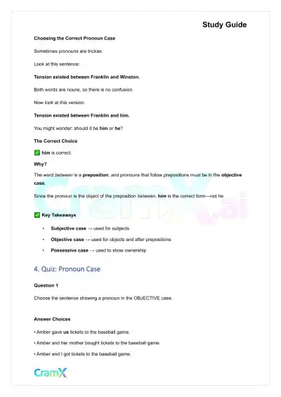 English - Pronoun Word Used in Place of a Noun - Page 9 preview image