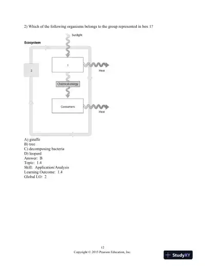 Campbell Biology: Concepts And Connections, Global Edition 8th Edition Test Bank - Page 13 preview image