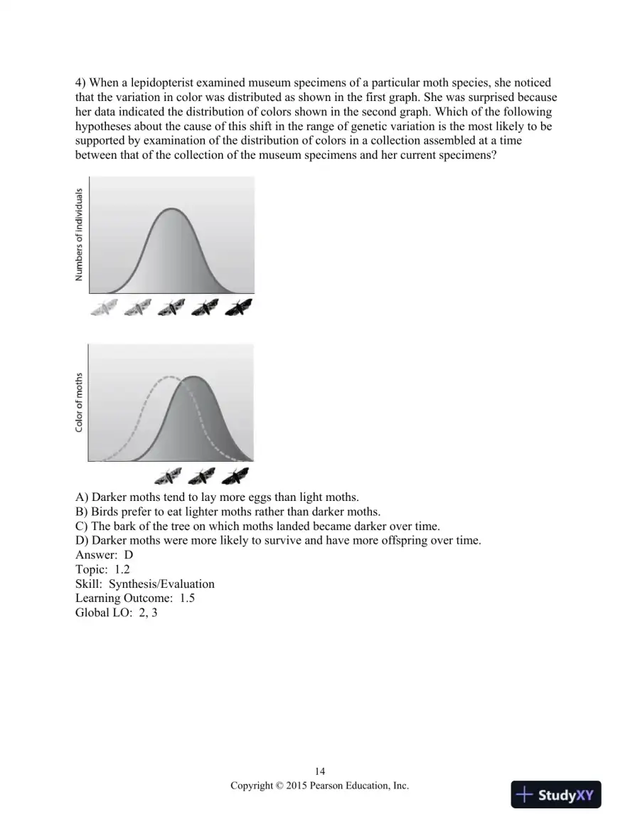 Campbell Biology: Concepts And Connections, Global Edition 8th Edition Test Bank, page 15