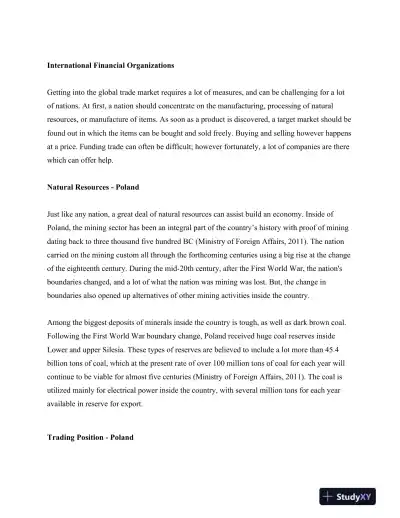 GBM 381- International Trade International Financial Organizations - Page 3 preview image