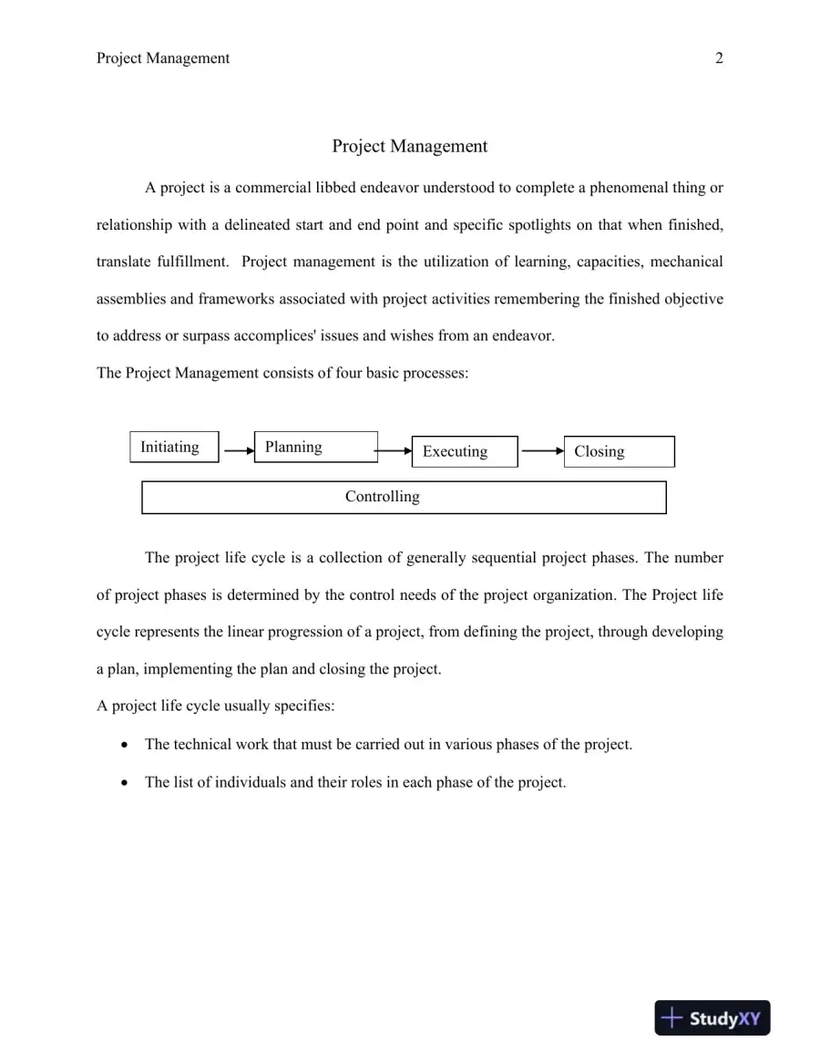 INF410: Project Management, page 3