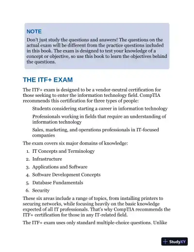CompTIA ITF+ CertMike: Exam FC0-U61 (2023) - Page 27 preview image