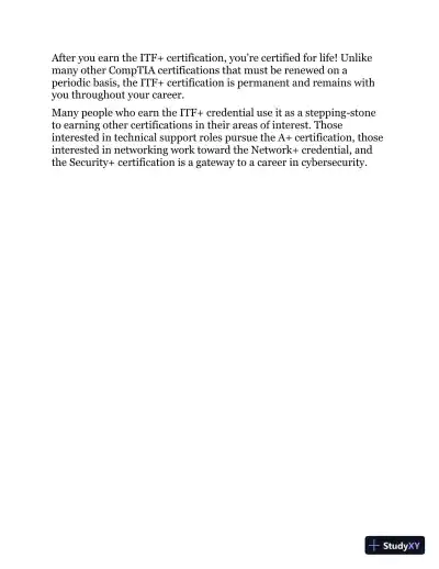 CompTIA ITF+ CertMike: Exam FC0-U61 (2023) - Page 30 preview image