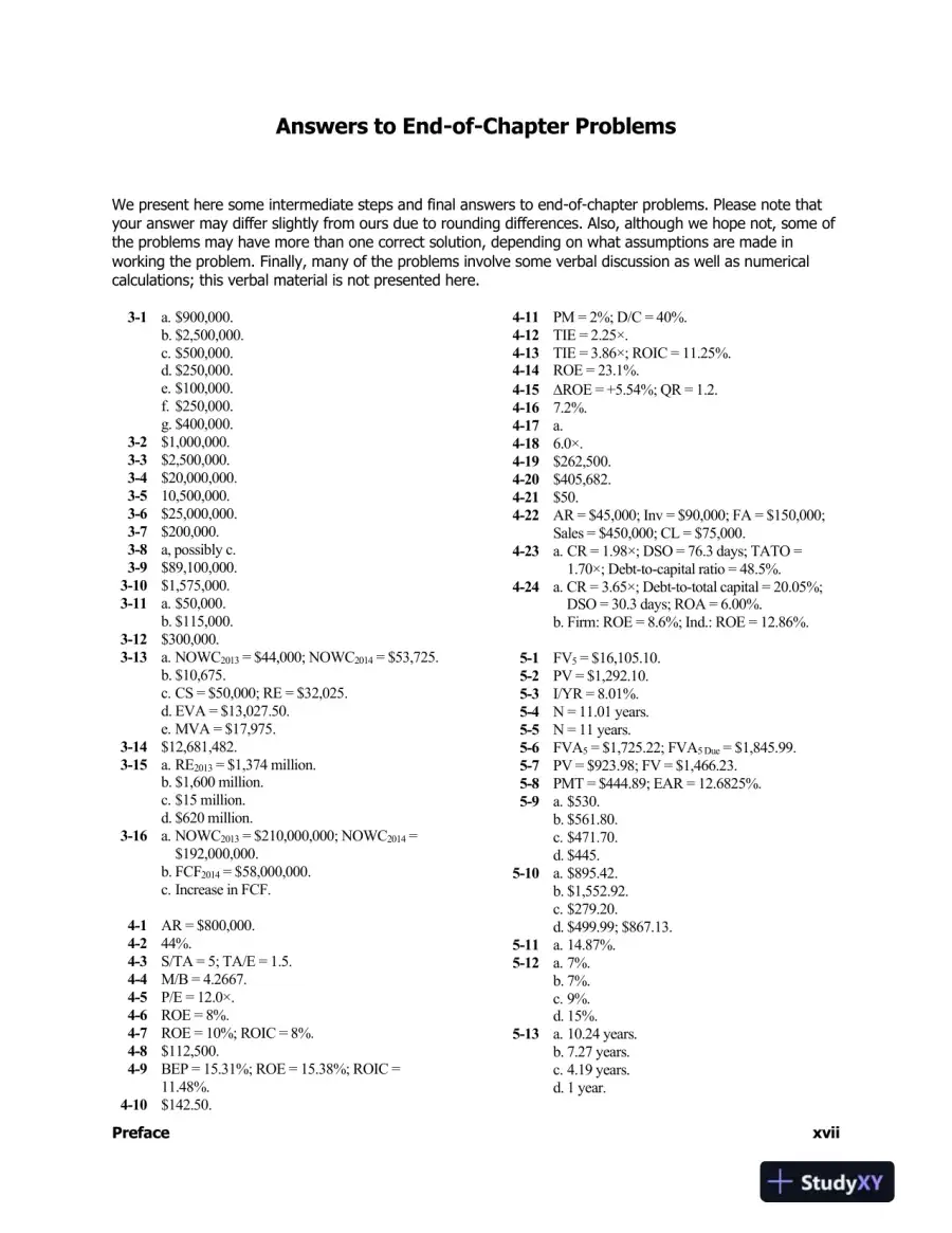 Fundamentals Of Financial Management, Concise, 8th Edition Solution Manual, page 10