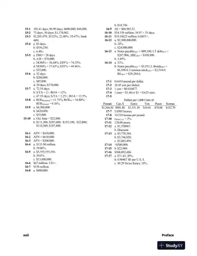 Fundamentals Of Financial Management, Concise, 8th Edition Solution Manual - Page 15 preview image