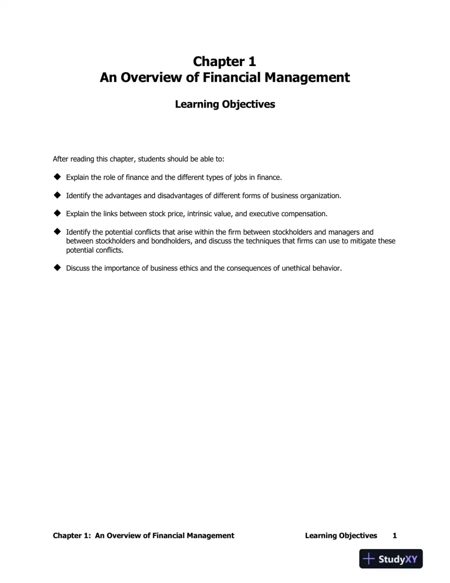 Fundamentals Of Financial Management, Concise, 8th Edition Solution Manual, page 16