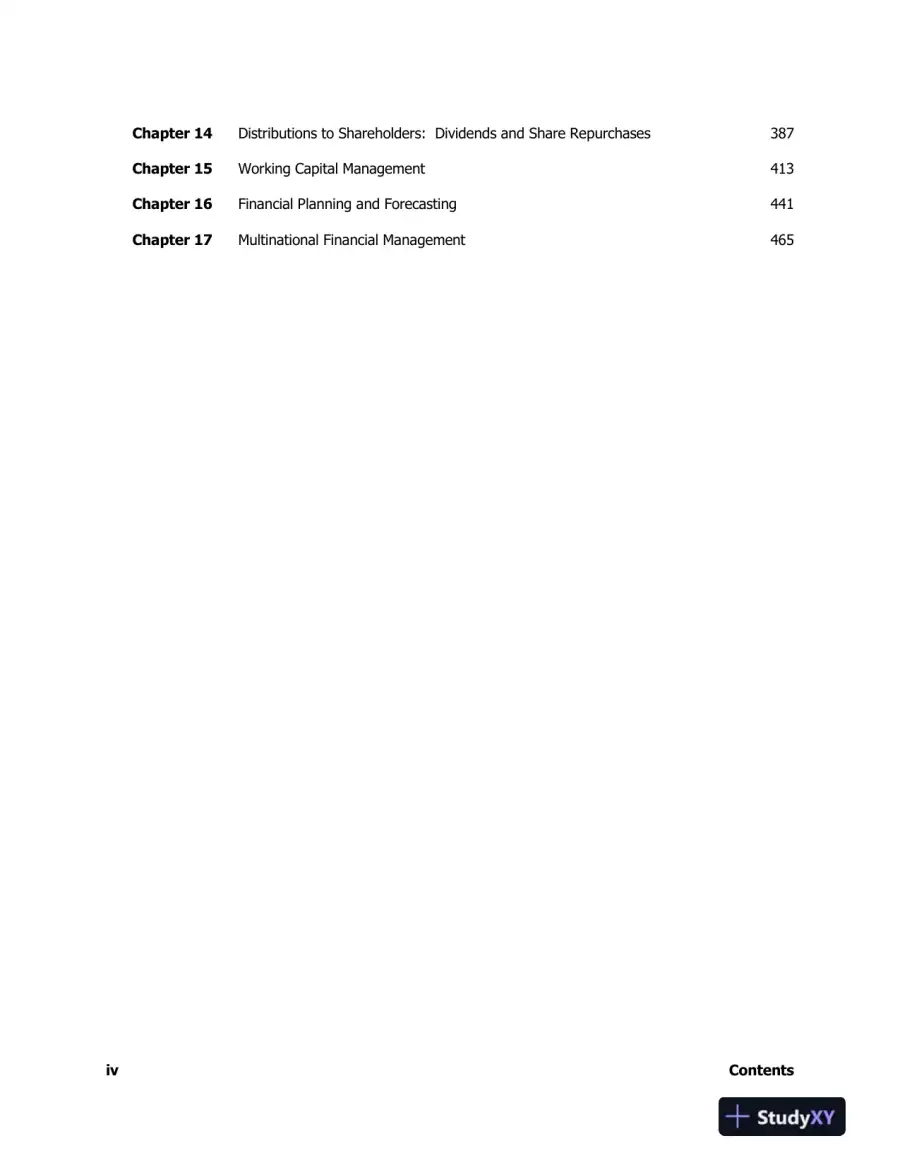 Fundamentals Of Financial Management, Concise, 8th Edition Solution Manual, page 3