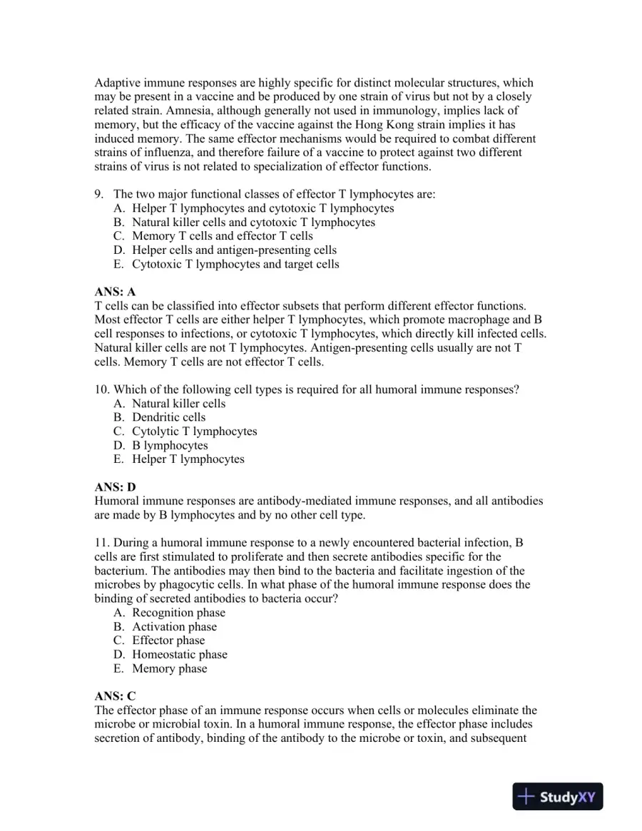Basic Immunology: Functions and Disorders of the Immune System 4th Edition Test Bank, page 5