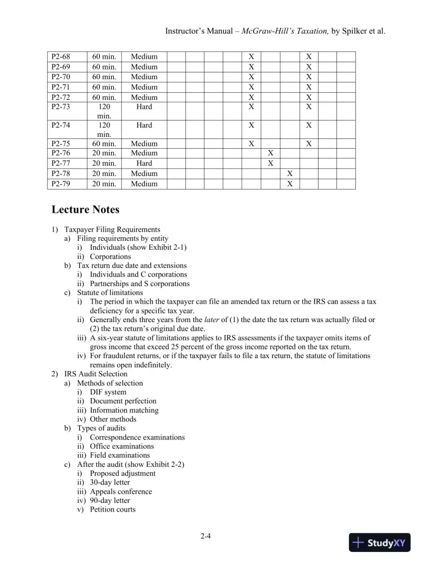 Lecture Notes For McGraw-Hill's Taxation of Individuals and Business Entities 2021 Edition, 12th Edition, page 11