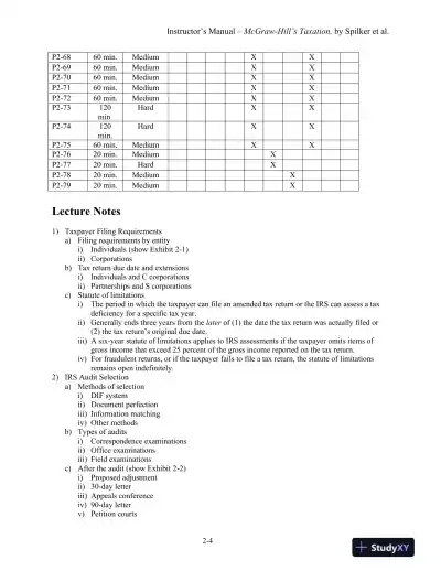 Lecture Notes For McGraw-Hill's Taxation of Individuals and Business Entities 2021 Edition, 12th Edition - Page 11 preview image