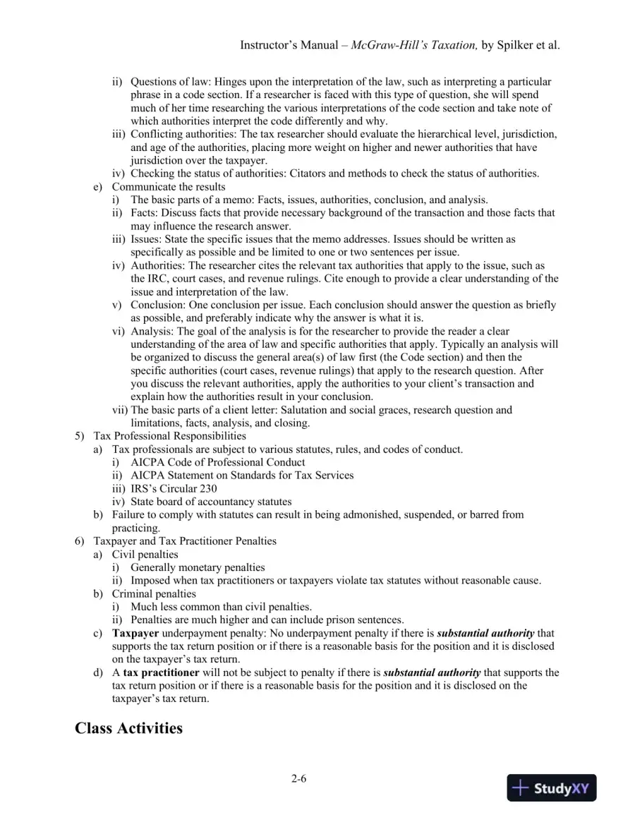 Lecture Notes For McGraw-Hill's Taxation of Individuals and Business Entities 2021 Edition, 12th Edition, page 13