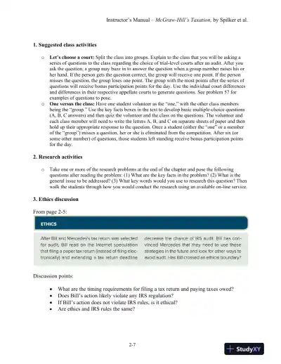 Lecture Notes For McGraw-Hill's Taxation of Individuals and Business Entities 2021 Edition, 12th Edition - Page 14 preview image