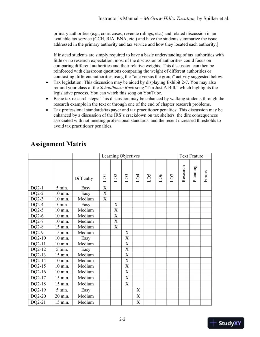 Lecture Notes For McGraw-Hill's Taxation of Individuals and Business Entities 2021 Edition, 12th Edition, page 9