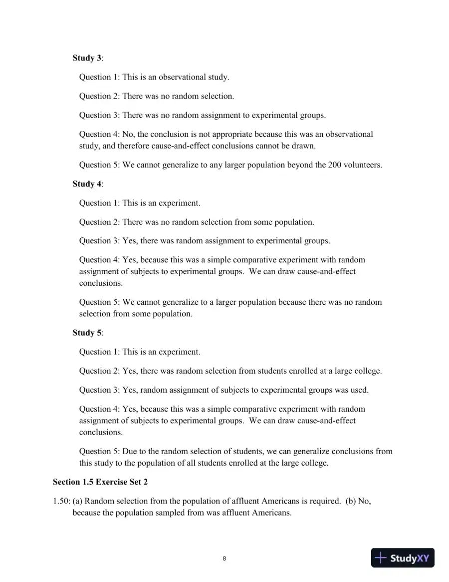 Solution Manual for Statistics: Learning from Data, 2nd Edition, page 11