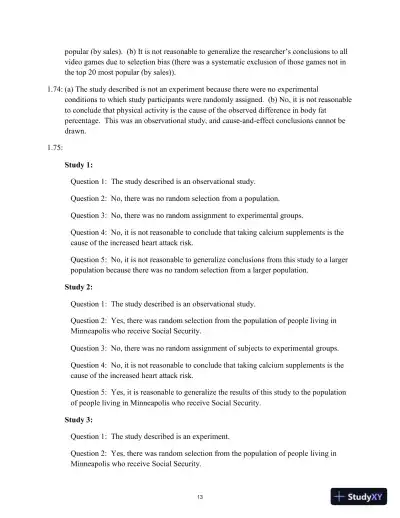 Solution Manual for Statistics: Learning from Data, 2nd Edition - Page 16 preview image