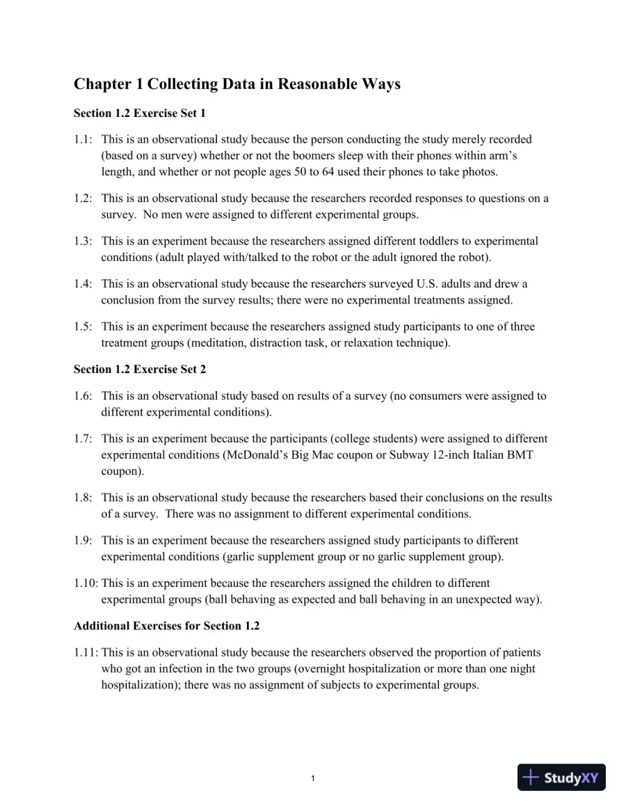 Solution Manual for Statistics: Learning from Data, 2nd Edition, page 4