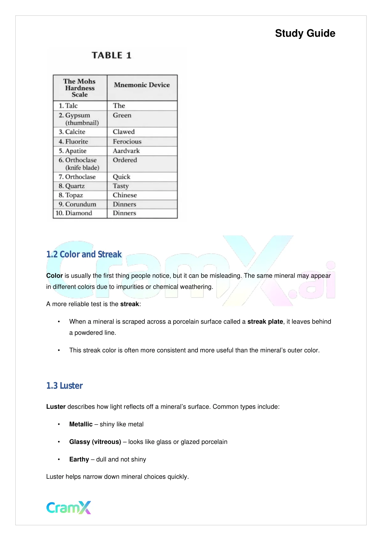 Geology - The Earth's Components - Page 2 preview image