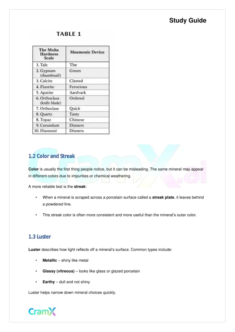 Geology - The Earth's Components, page 2