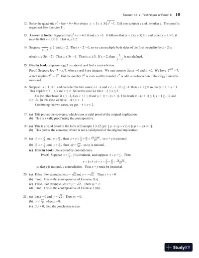 Solution Manual For Analysis with an Introduction to Proof, 5th Edition - Page 11 preview image