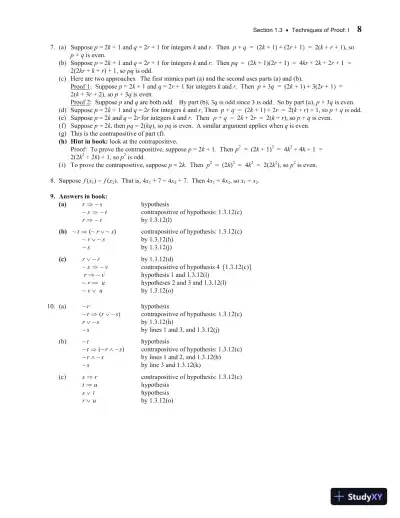 Solution Manual For Analysis with an Introduction to Proof, 5th Edition - Page 9 preview image