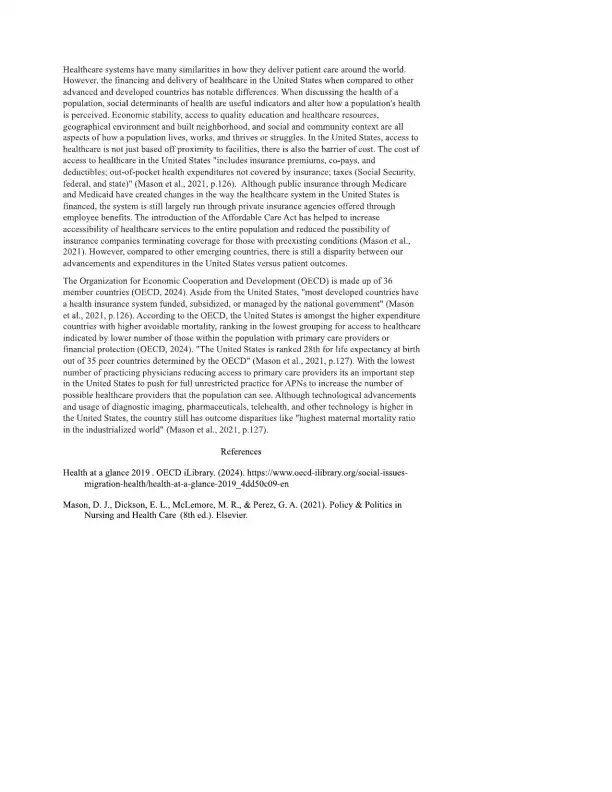 Healthcare Access and Outcomes U - Page 1 preview image