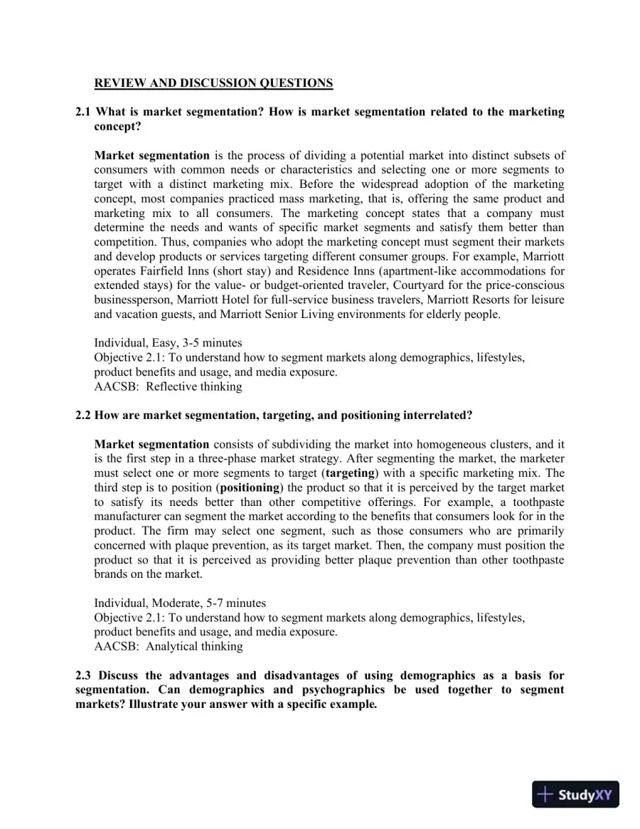 Consumer Behavior, 12th Edition Solution Manual, page 28