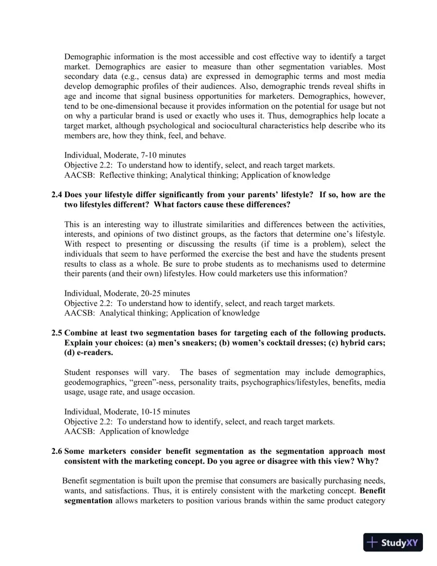 Consumer Behavior, 12th Edition Solution Manual, page 29