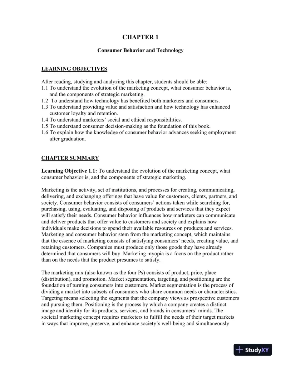Consumer Behavior, 12th Edition Solution Manual, page 3