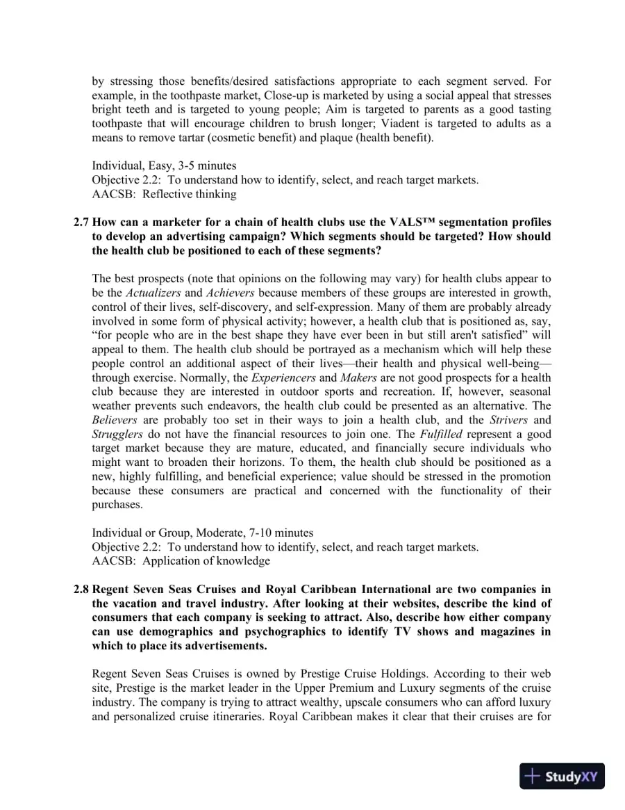 Consumer Behavior, 12th Edition Solution Manual, page 30