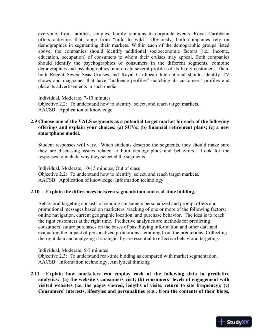 Consumer Behavior, 12th Edition Solution Manual, page 31