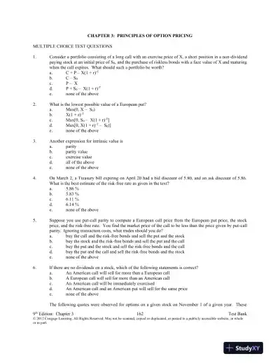Test Bank For Introduction To Derivatives And Risk Management, 9th Edition - Page 13 preview image