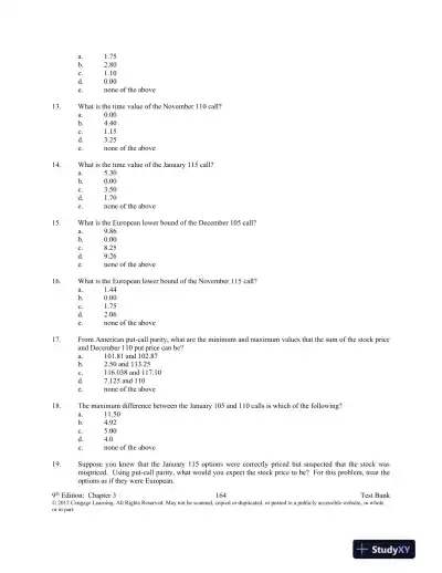 Test Bank For Introduction To Derivatives And Risk Management, 9th Edition - Page 15 preview image