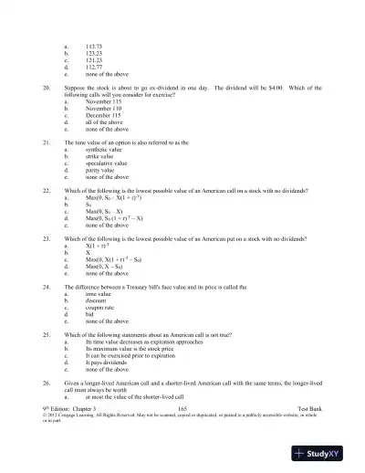 Test Bank For Introduction To Derivatives And Risk Management, 9th Edition - Page 16 preview image