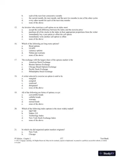 Test Bank For Introduction To Derivatives And Risk Management, 9th Edition - Page 8 preview image