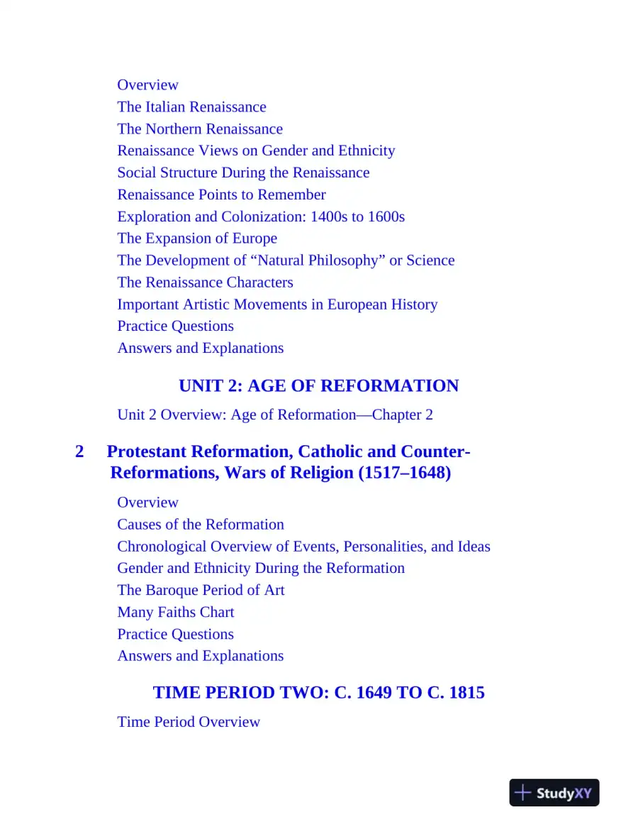 AP European History Premium, 2025: Prep Book with 5 Practice Tests + Comprehensive Review (2024), page 10