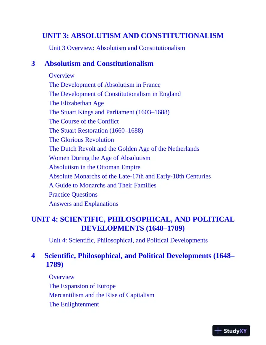 AP European History Premium, 2025: Prep Book with 5 Practice Tests + Comprehensive Review (2024), page 11