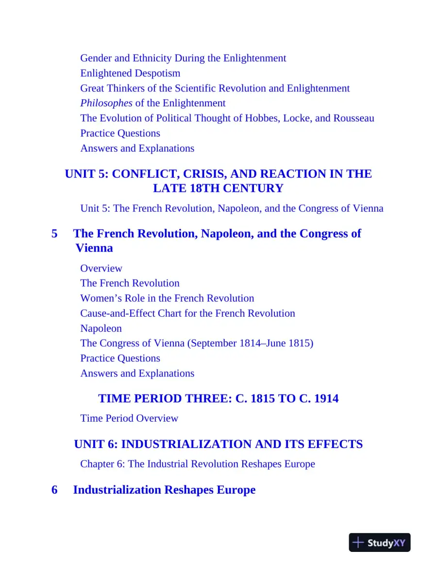 AP European History Premium, 2025: Prep Book with 5 Practice Tests + Comprehensive Review (2024), page 12