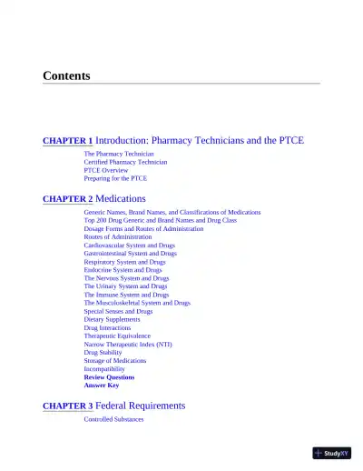 McGraw-Hill Education PTCE Review, 1st Edition (2020) - Page 7 preview image