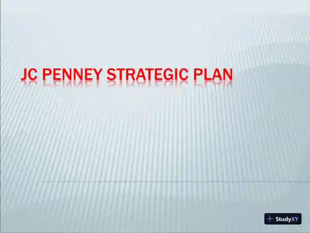 JC Penney Strategic Plan - Page 1 preview image