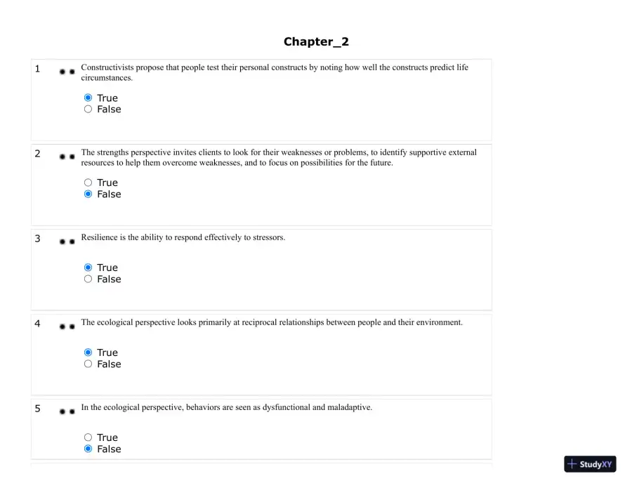Test Bank For Developing Helping Skills: A Step-by-Step Approach to Competency, 3rd Edition, page 10