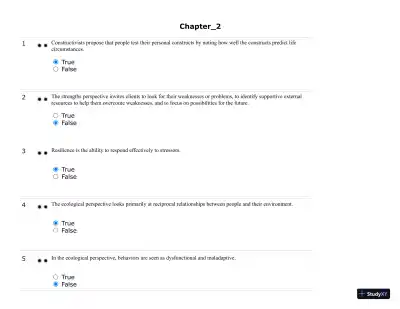 Test Bank For Developing Helping Skills: A Step-by-Step Approach to Competency, 3rd Edition - Page 10 preview image