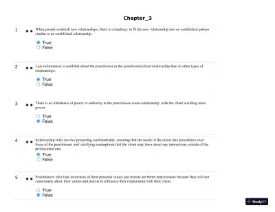 Test Bank For Developing Helping Skills: A Step-by-Step Approach to Competency, 3rd Edition - Page 18 preview image