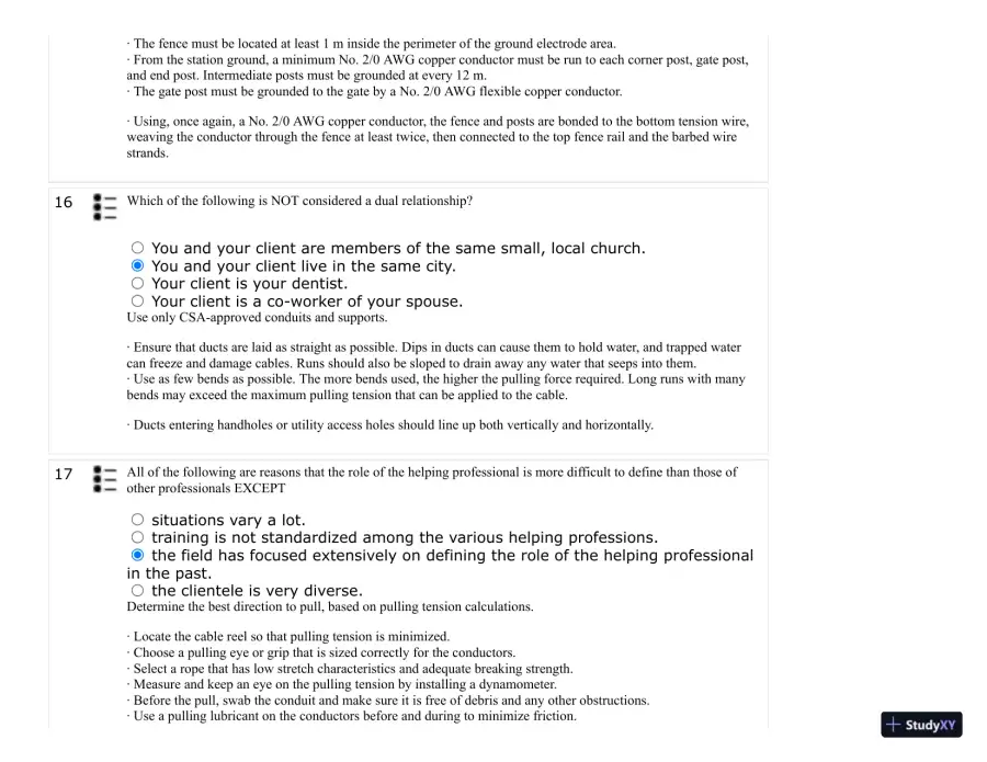 Test Bank For Developing Helping Skills: A Step-by-Step Approach to Competency, 3rd Edition, page 21
