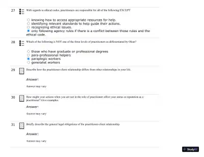 Test Bank For Developing Helping Skills: A Step-by-Step Approach to Competency, 3rd Edition - Page 24 preview image